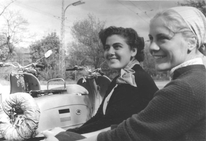 88 Two girls &amp; scooters (Bulgaria)